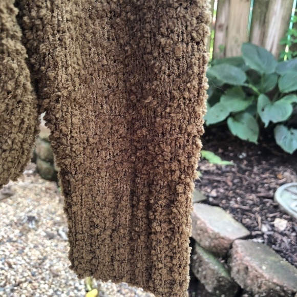 Social Standard by Sanctuary Women's Dusty Olive Tan Popcorn Knit Sweater Size M - Picture 3 of 6